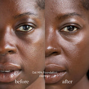 Ere Perez-Oat Milk Foundation-Makeup-ErePerez-OatMilkFoundation-Expresso-BEFORE-AFTER-SQ-2000-The Detox Market | Espresso - dark truffle