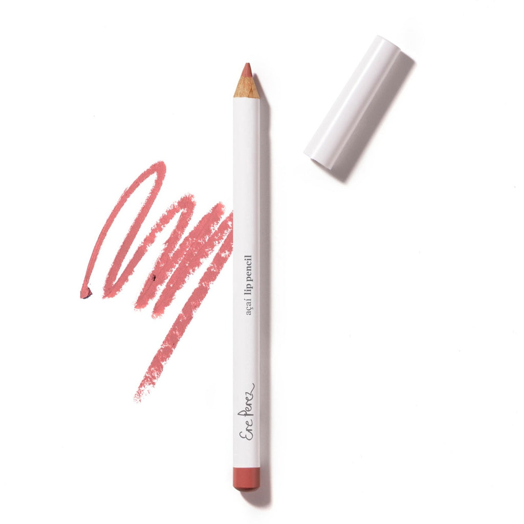Acai Lip Pencil - Makeup - Ere Perez - ErePerez_Acai_Lip_Pencil_Kiss_Swatch - The Detox Market | Kiss - hibiscus pink
