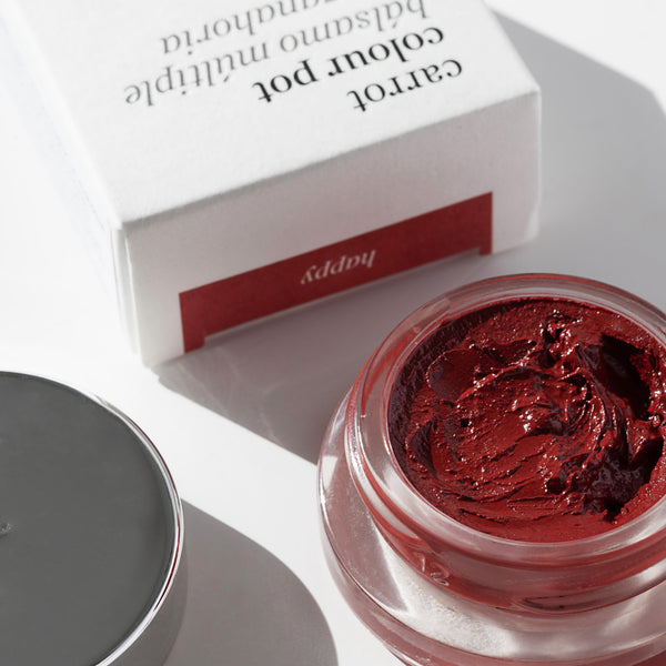 Ere Perez-Carrot Colour Pot-Makeup-ErePerez_CarrotColourPot_Happy-SQ-20004-The Detox Market | Happy - Crimson Red