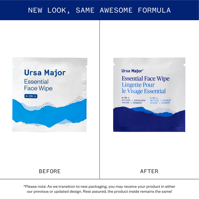 Ursa Major-Essential Face Wipes-Skincare-EssentialFaceWipe_Primary_BeforeAfter_PDP_Repack_Wholesale_MAY25_UrsaMajor-The Detox Market | 