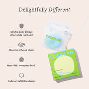 Cocolab-Cocolab Cocofloss Refillable Dental Floss 33 Yd - Young Coconut-Body-FLS-001-COC-033_2-The Detox Market | 