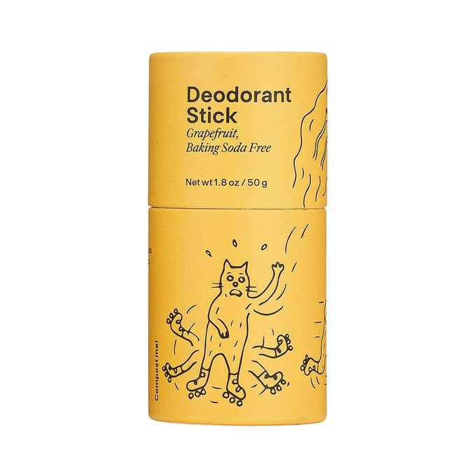 Meow Meow Tweet-Grapefruit Baking Soda Free Deodorant Stick-1.8 oz-