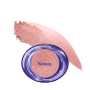 Kosas-Shiny Objects Wet Glisten Highlighter-Makeup-GlimmeroseVessel_Swatch-The Detox Market | Glimmerose - Rose Gold