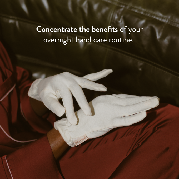 PAUME-100% Cotton Overnight Hydration Gloves-Body-Gloves1-The Detox Market | 