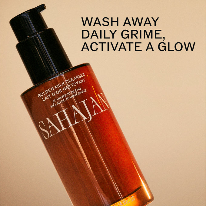 Sahajan-Golden Milk Cleanser with Turmeric , Vitamin C + Black Cumin Seed Oil-Skincare-Golden-Milk-Cleanser-03-The Detox Market | 