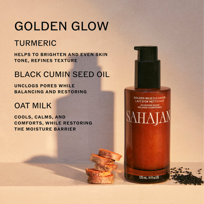 Sahajan-Golden Milk Cleanser with Turmeric , Vitamin C + Black Cumin Seed Oil-Skincare-Golden-Milk-Cleanser-04-The Detox Market | 