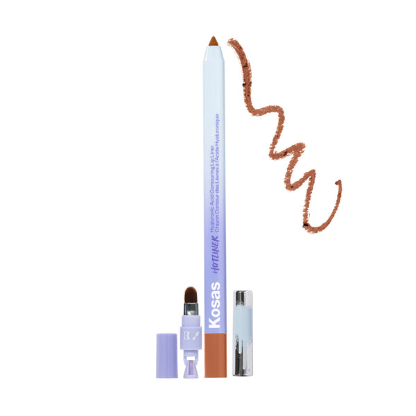 Kosas-Hotliner Hyaluronic Acid Contouring Lip Liner-Makeup-HOTLINER_EPIC_SMUDGE-The Detox Market | Epic - Soft Caramel Brown