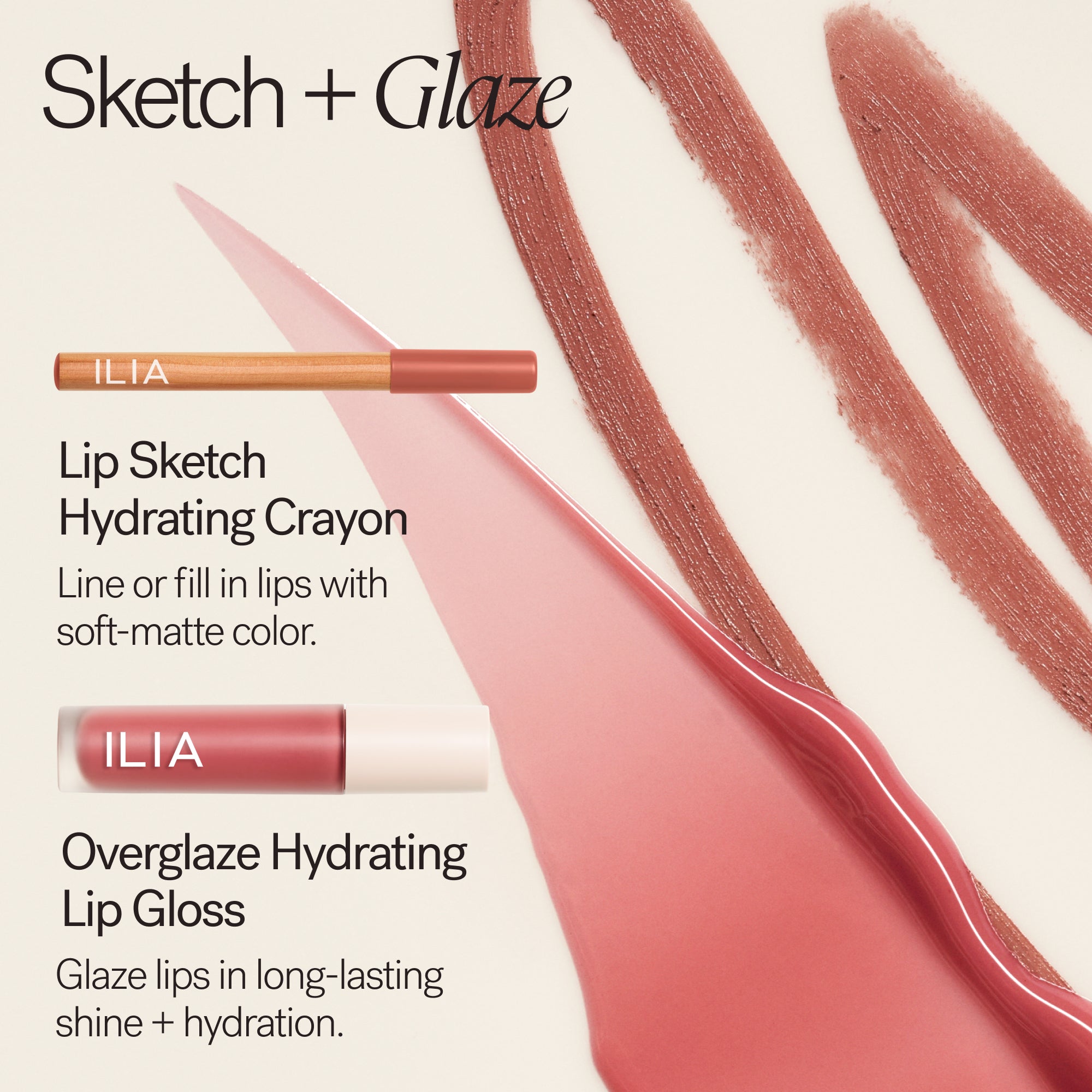 ILIA-Overglaze Hydrating Lip Gloss-Makeup-ILIAOverglazeHydratingLipGloss_2026_PowerPair_1-The Detox Market | Always