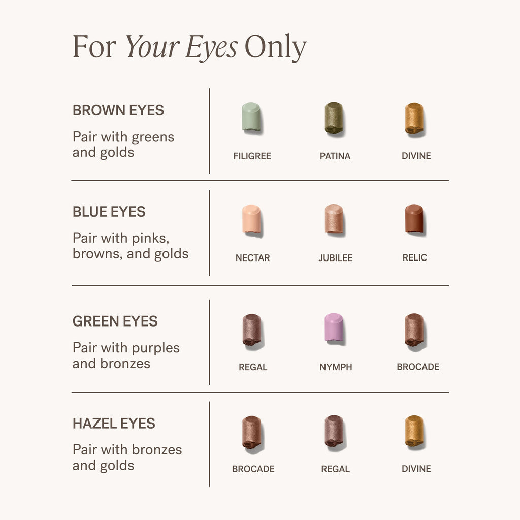 ILIA-Eye Stylus Shadow Stick-Makeup-ILIA_2023_EyeStylus-ShadesByEyeColor-2000x2000-The Detox Market  | Always