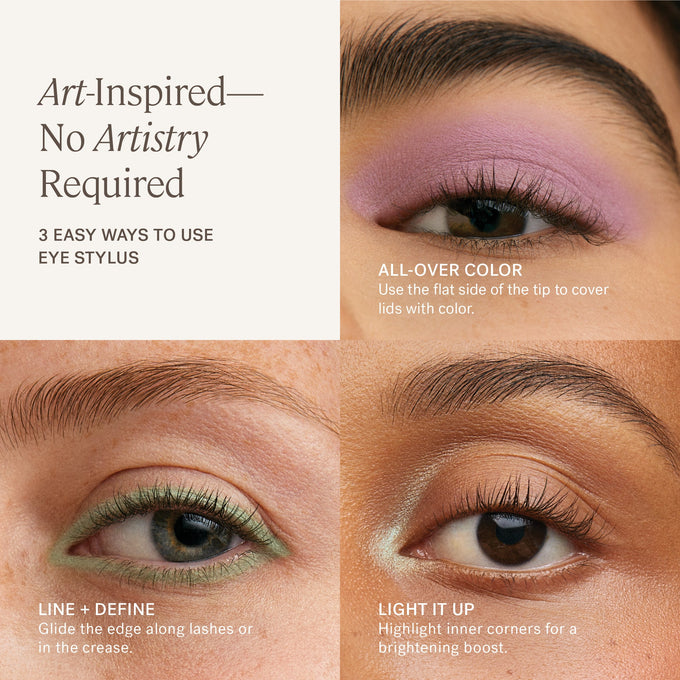 ILIA-Eye Stylus Shadow Stick-Makeup-ILIA_2023_EyeStylus-WaysToUse-2000x2000-The Detox Market  | Always