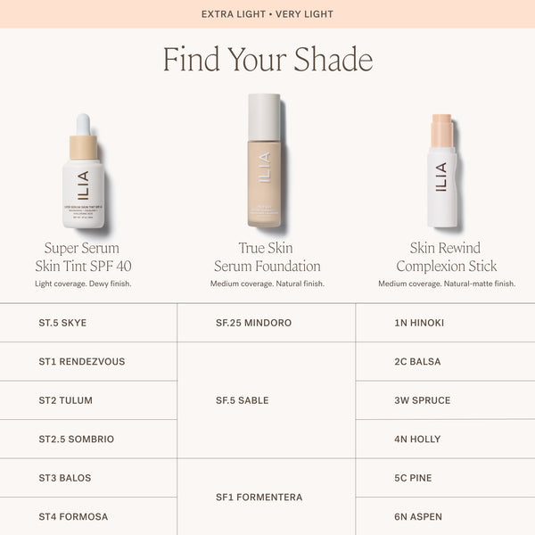 ILIA-Skin Rewind Complexion Stick-Makeup-ILIA_ComplexionStick_ShadeConversionChart_2000x2000_1-The Detox Market | Always