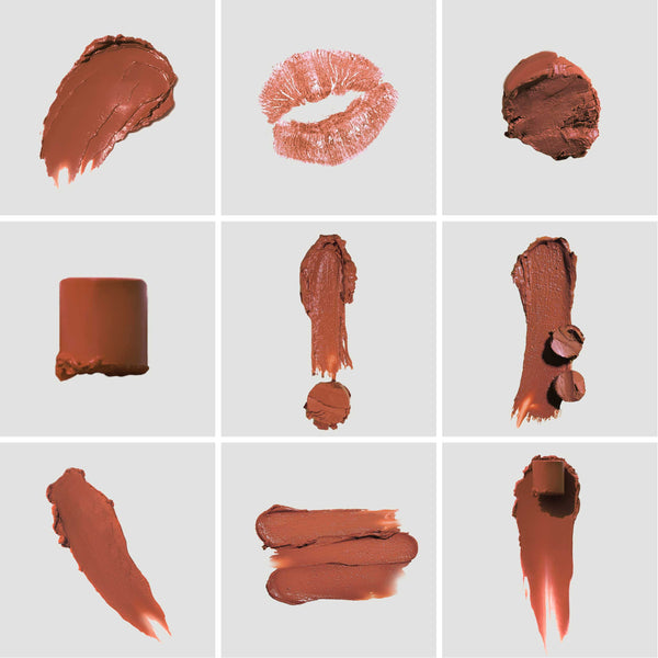 Fitglow Beauty-Cloud Collagen Lipstick + Cheek Matte Balm-Makeup-   CloudCollagenLipstickBalm_spice_tube_B2B-The Detox Market | Spice - soft matte rosewood brown