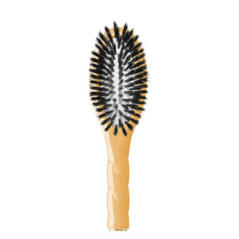 La Bonne Brosse-N01 The Small Shine & Care Hair Brush The Universal - Saffron Yellow-Hair-LBB_PETITE-JAUNE_N01_FACE-The Detox Market | 