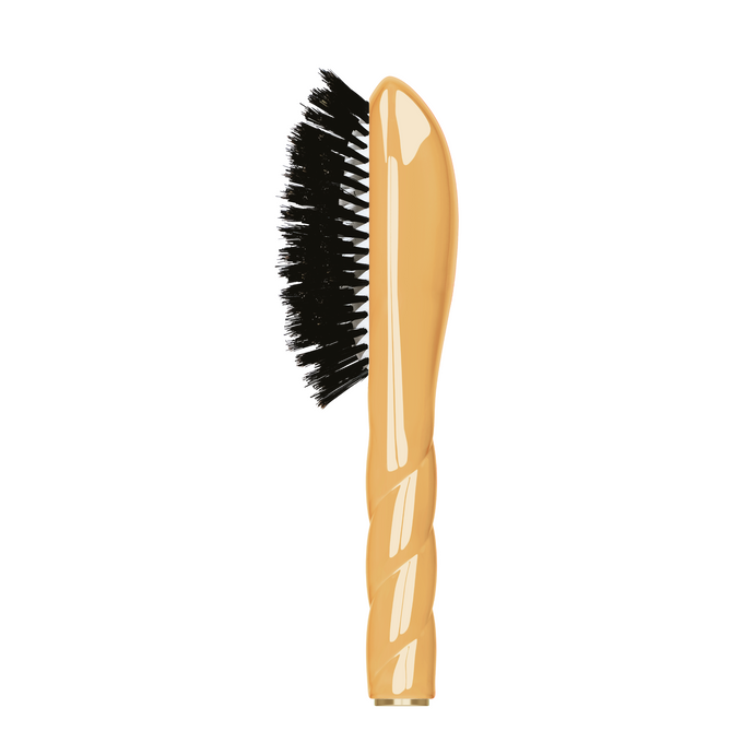 La Bonne Brosse-N01 The Small Shine & Care Hair Brush The Universal - Saffron Yellow-Hair-LBB_PETITE-JAUNE_N01_PROFIL-The Detox Market | 