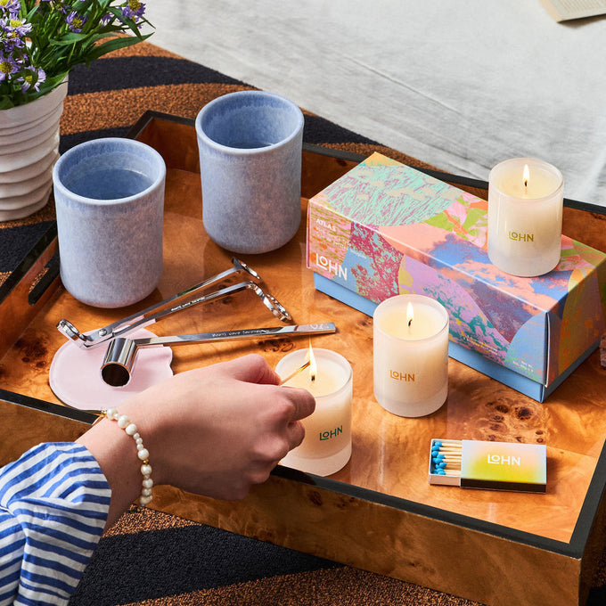Lohn-ATLAS - Mini Candle Trio-Home-LOHNATLASMiniCandleTrioLifestyleSquare-The Detox Market | 