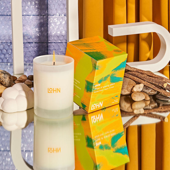 Lohn-DYM Candle - Spruce & Woodsmoke-Home-LOHNDYMCandleStyledSquare-The Detox Market | 