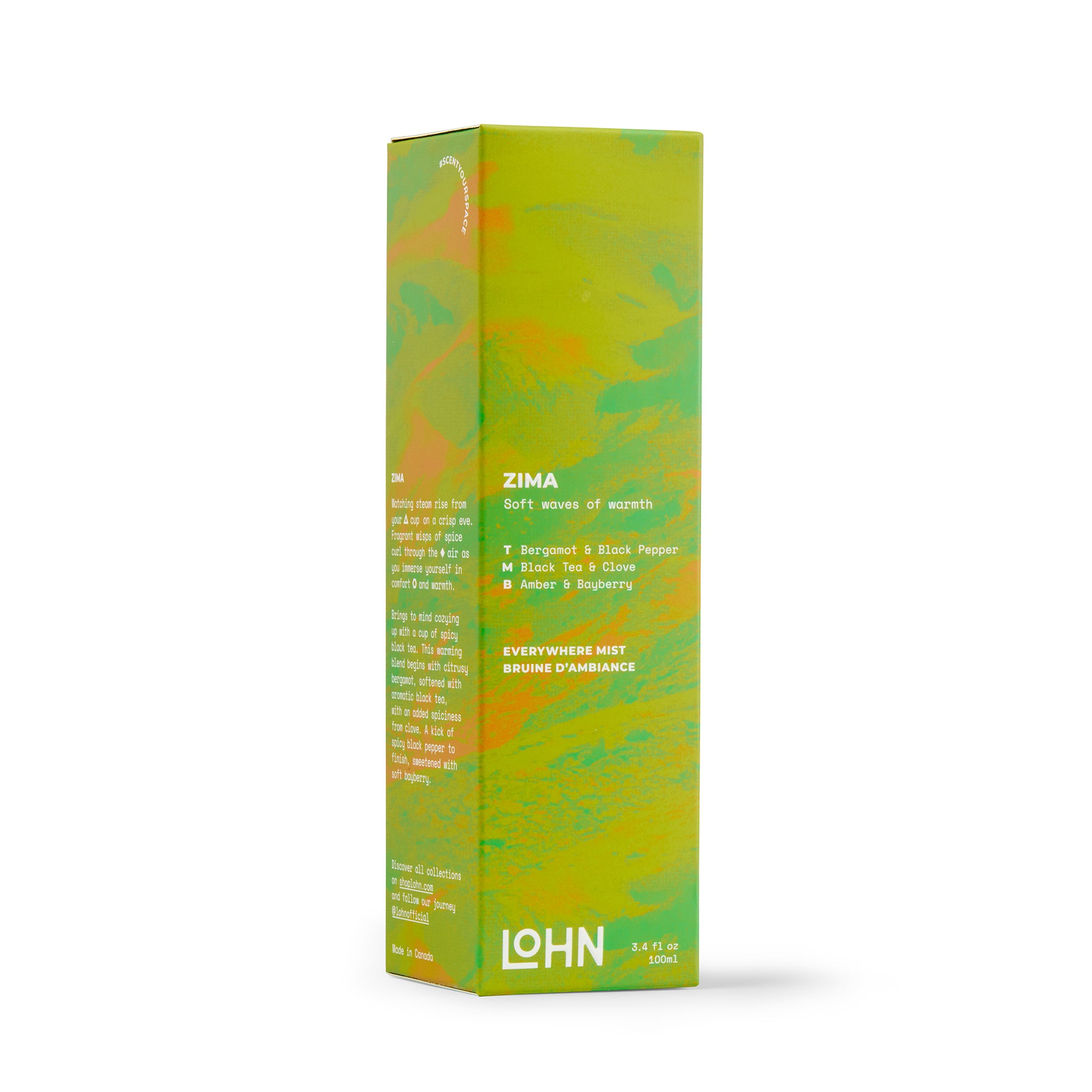 Lohn-Zima Everywhere Mist - Bergamot & Black Tea-Fragrance-LOHN_Mist_Zima_Box_Web-The Detox Market | 