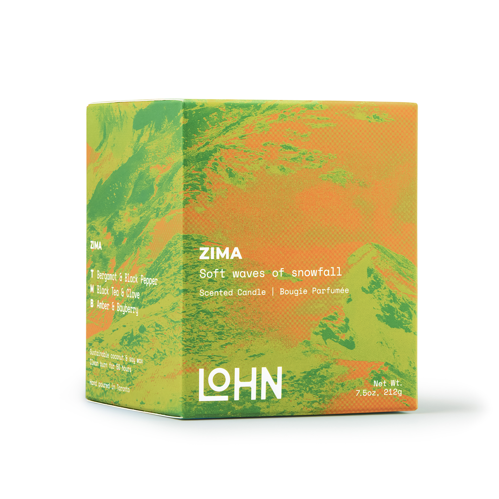 Lohn-ZIMA Candle-Home-LOHN_ZIMA_7-5oz_Box-The Detox Market | 