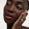 Wonderblush-Le Baume Tinted Lip Balm-Makeup-LeBaume-ModelDarkSkin-Aurore-The Detox Market | Aurore - Cherry blossom pink
