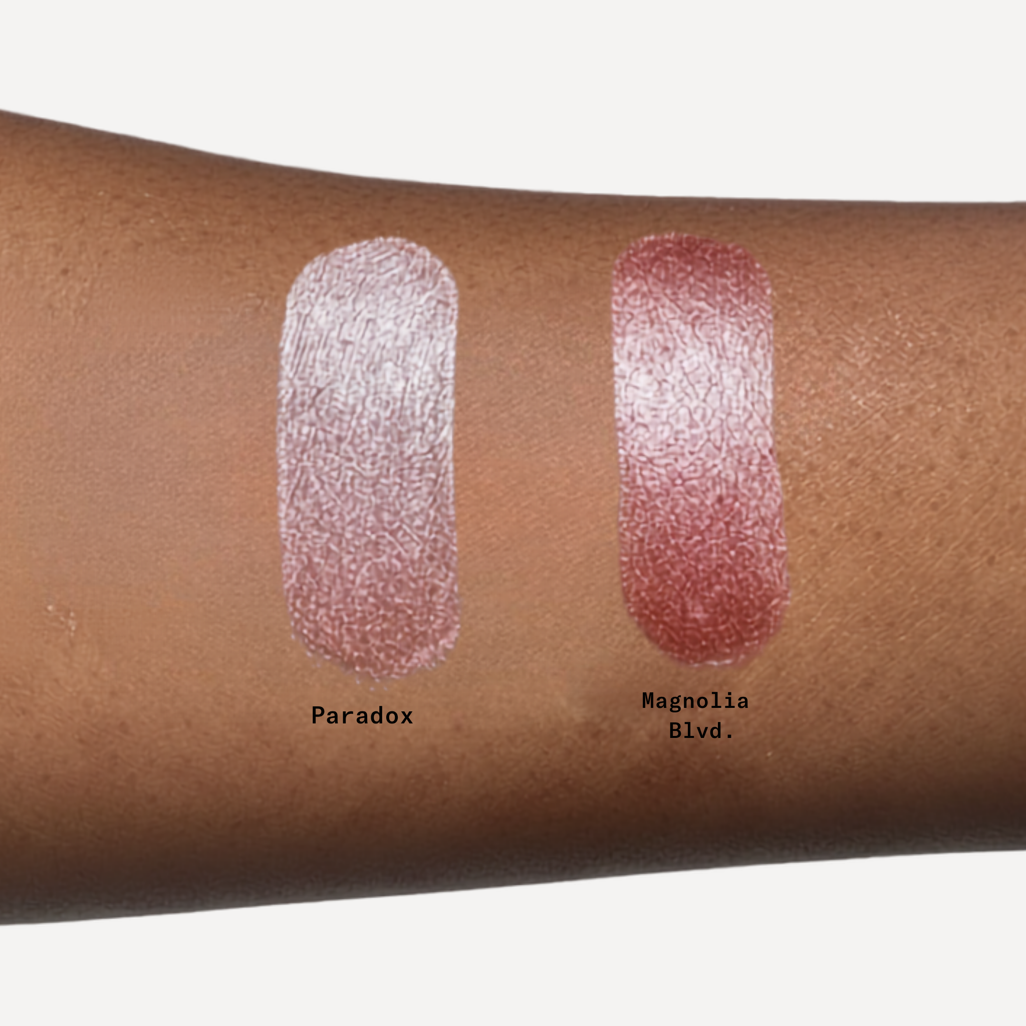 MOB Beauty-Frost Lipstick-Makeup-MOB_FROST_LIPSTICK_ARM_SWATCHES_DEEP-The Detox Market | Magnolia Blvd. - Rose gold