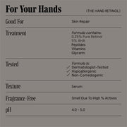 Nécessaire-The Hand Retinol - Repair Serum With 0.25% Pure Retinol, 5% Aha + 10 Peptides-Body-Necessaire_Graphic_HandRetinol_9-The Detox Market | 