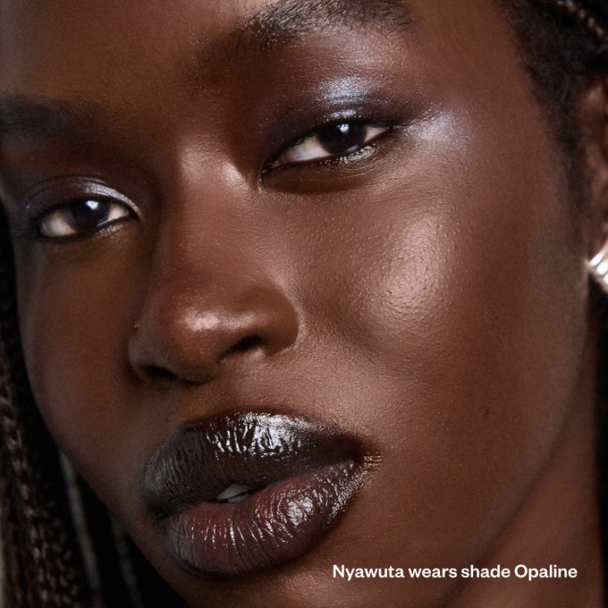 Kosas-Shiny Objects Wet Glisten Highlighter-Makeup-OpalineHeroModel-The Detox Market | Opaline - Iridescent Blue-Green