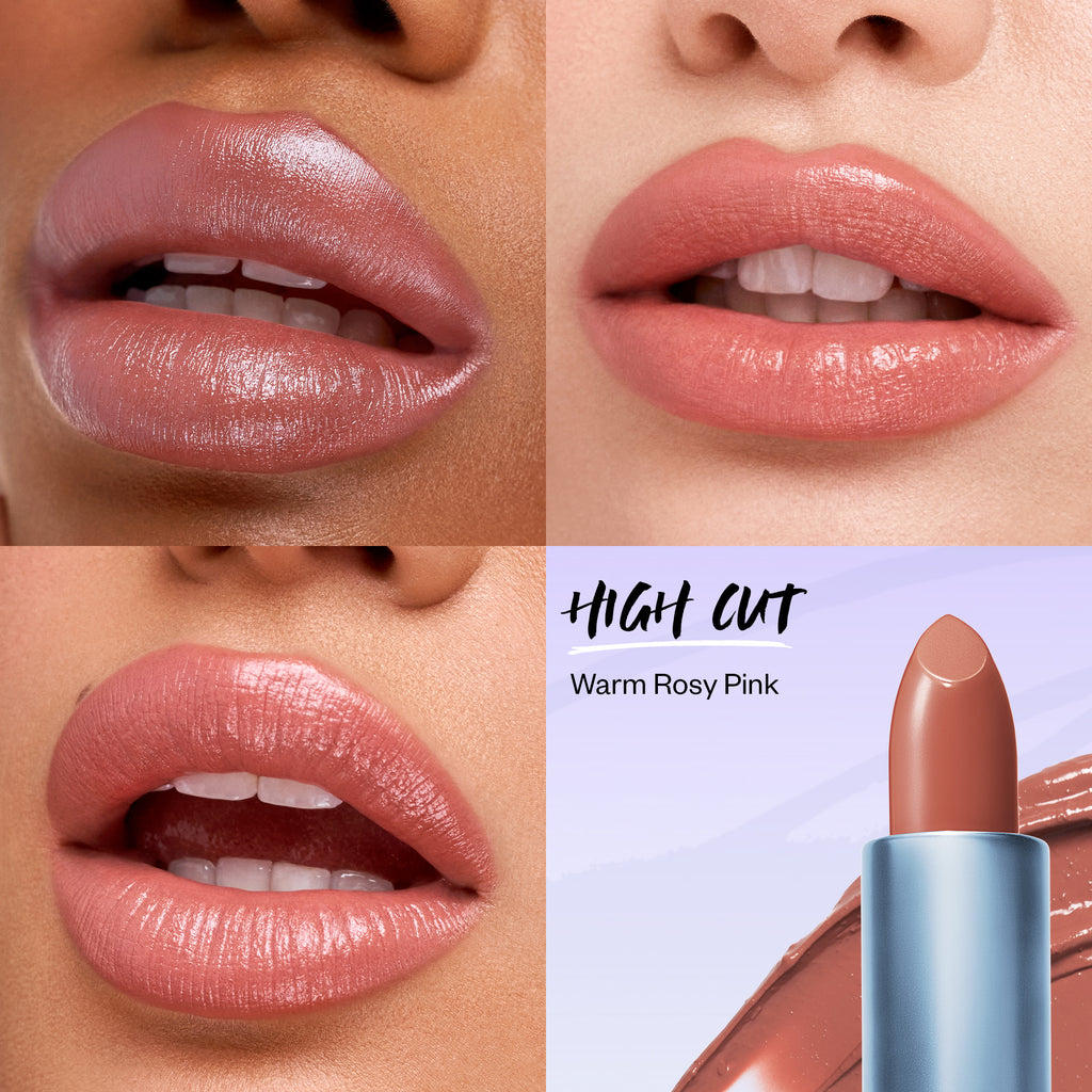 Weightless Lip Color Nourishing Satin Lipstick - Makeup - Kosas - PDP-Weightless-High-Cut-skintone - The Detox Market | High Cut - warm rosy pink