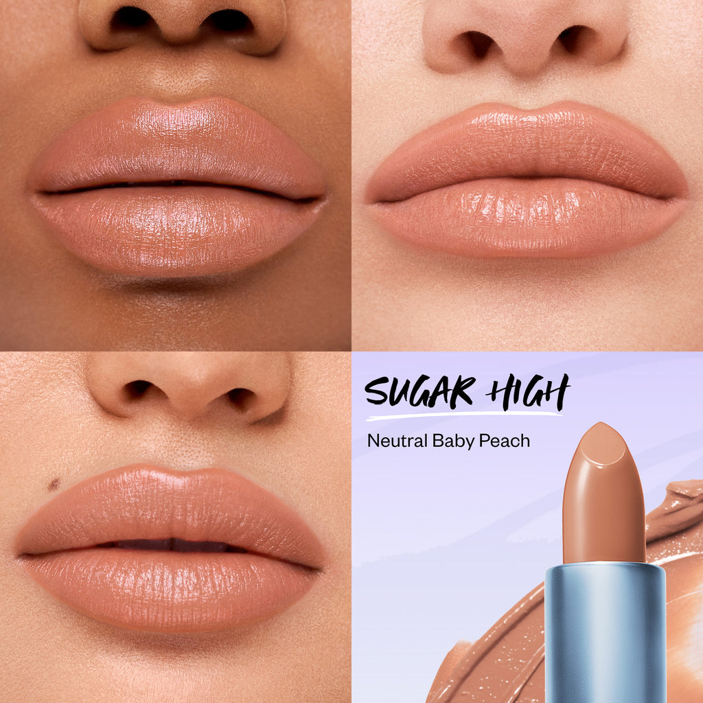 Weightless Lip Color Nourishing Satin Lipstick - Makeup - Kosas - PDP-Weightless-Sugar-High-skintone - The Detox Market | Sugar High - neutral baby peach