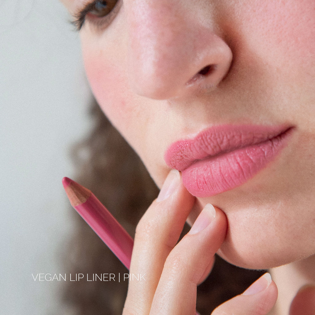 Vegan Lip Liner - Makeup - Fitglow Beauty -    Pink02_name - The Detox Market | Pink