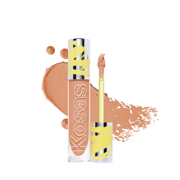 Kosas-Revealer Extra Bright Color Corrector-Makeup-REVEALEREXTRABRIGHT_FANTASY_SMUDGE-The Detox Market | Fantasy - Peach for light medium to medium deep skin tones