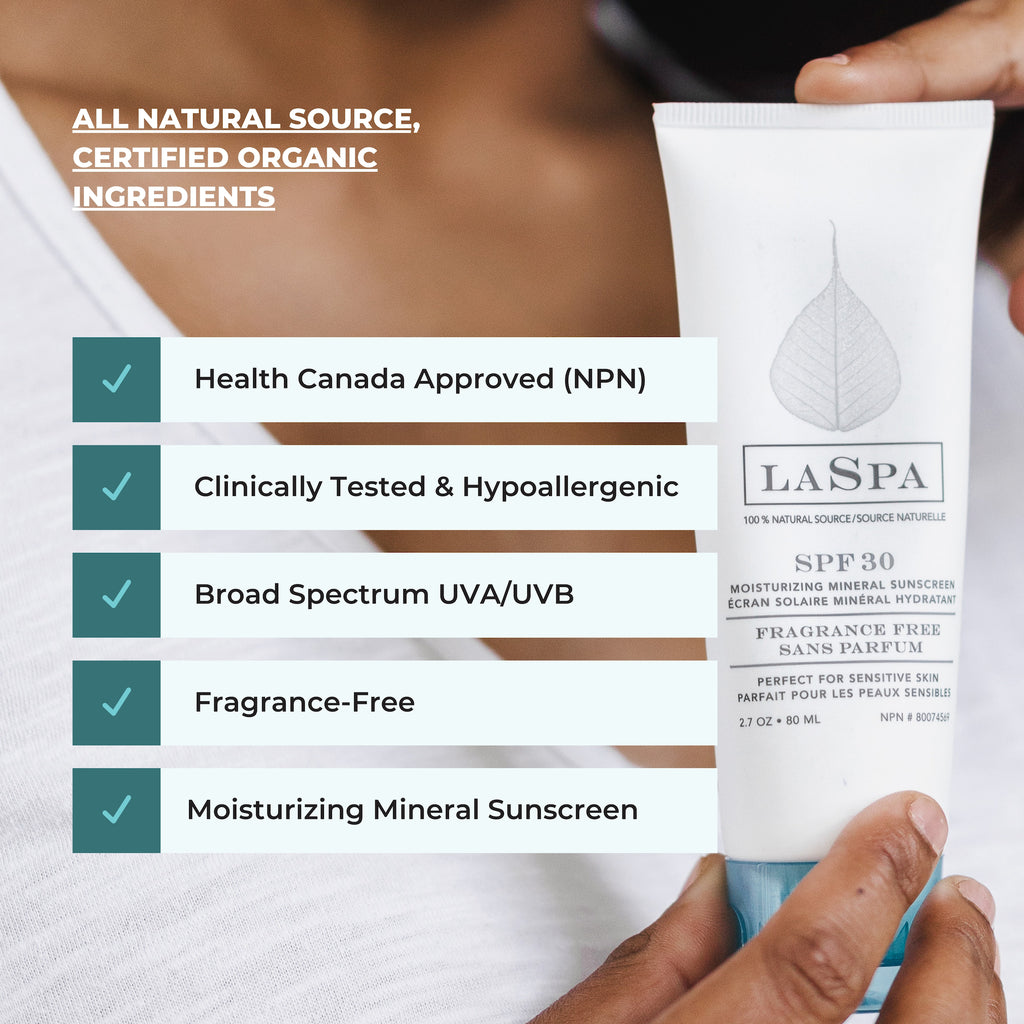 LASPA Naturals-Moisturizing Mineral Sunscreen SPF 30-