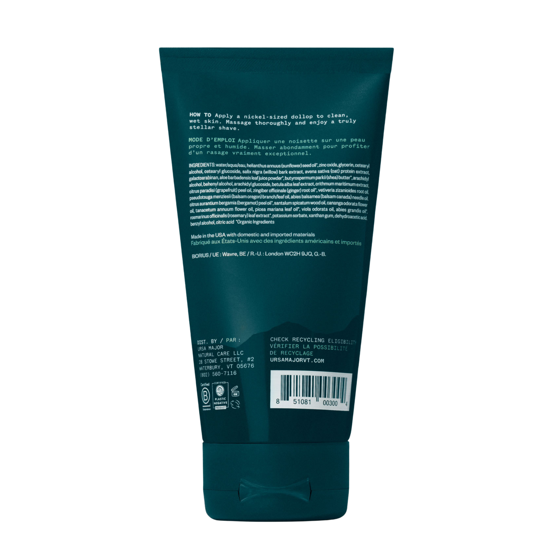 Ursa Major-Stellar Shave Cream-Body-StellarShaveCream2-The Detox Market | 