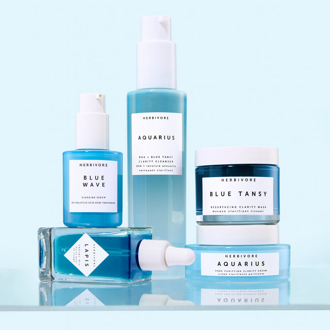Herbivore-Blue Wave Clearing Serum - 2% Salicylic Acid Acne Treatment Serum-Skincare-USBlueWave_BlueFamily_2048x2048_c870415d-3633-4e18-8e59-3eb7f839065a-The Detox Market | 