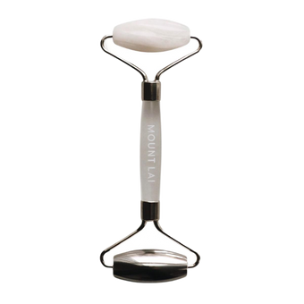 The Vitality Qi White Jade & Stainless Steel Dual Action Facial Roller