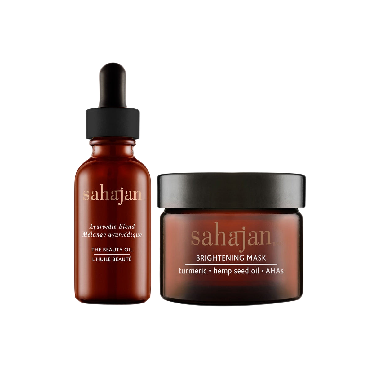 The Beauty Oil + Brightening Mask Duo