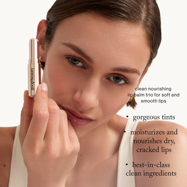 Goop-GOOPGENES Clean Nourishing Lip Balm Trio-Makeup-lipbalmtrio2_imgCarousel_benefits1-The Detox Market | Clear/Tomato/Peony