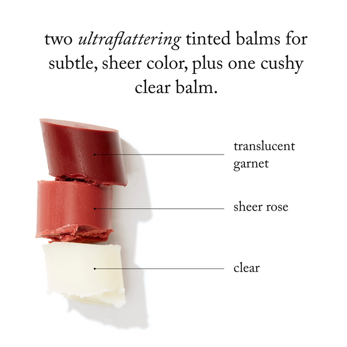 Goop-GOOPGENES Clean Nourishing Lip Balm Trio-Makeup-lipbalmtrio2_imgCarousel_colors-The Detox Market | Clear/Garnet/Rose