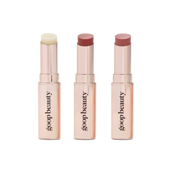 Goop-GOOPGENES Clean Nourishing Lip Balm Trio-Makeup-lipbalmtrio2_imgCarousel_prodshot-The Detox Market | Clear/Garnet/Rose