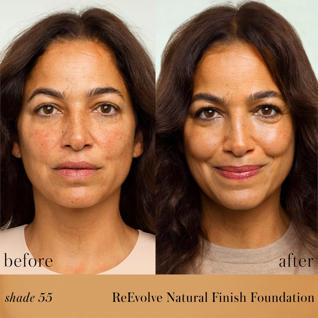 ReEvolve Natural Finish Foundation - Makeup - RMS Beauty - _LIQUID-FOUNDATION-B_A-RE55_816248022335 - The Detox Market | 55 - Tanned Amber for Olive Skin Tones