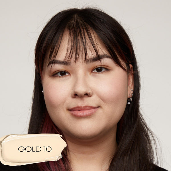 Blurring Ceramide Cream Foundation - Makeup - MOB Beauty - 03_PDP_MOBBEAUTY_BCCF_GOLD10_LIFESTYLE - The Detox Market | GOLD 10 fairest porcelain with gold undertones