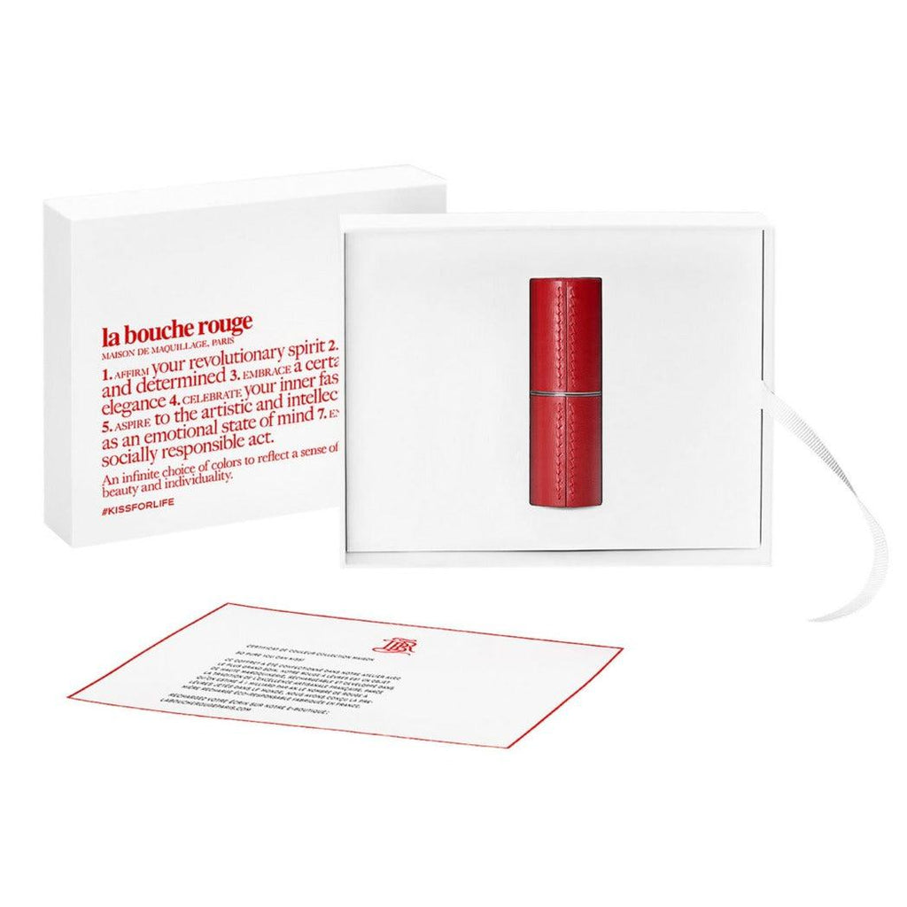 Refillable Fine Leather Lipstick Case - Red - Makeup - La bouche rouge, Paris - 3770010776499-1_9322e7e7-18da-47ed-9506-a054b9769780 - The Detox Market | 