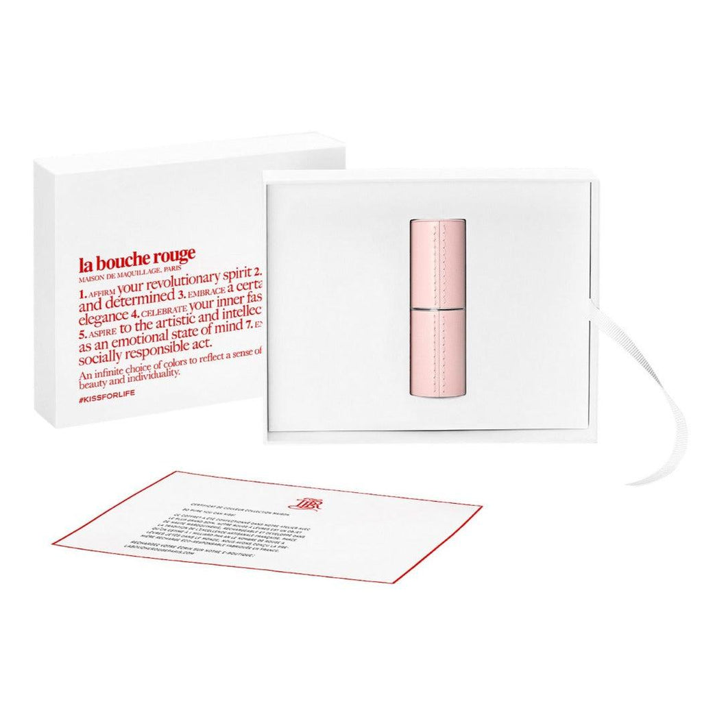 Refillable Fine Leather Lipstick Case - Pink - Makeup - La bouche rouge, Paris - 3770010776758-1 - The Detox Market | 