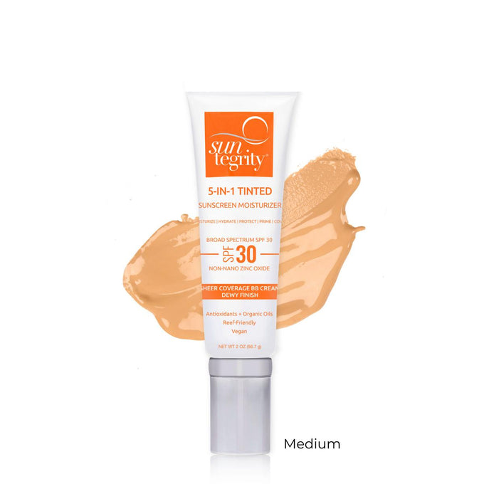 Suntegrity-5-IN-1 Tinted Sunscreen Moisturizer - Broad Spectrum SPF 30-Sun Care-45-in-1Tinted-Medium_wswatch_name-The Detox Market | Medium