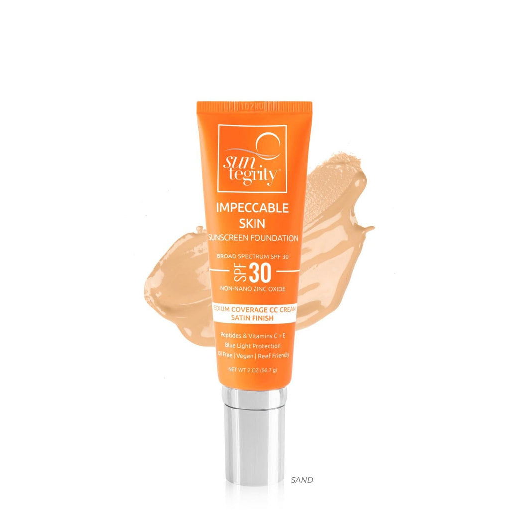 Suntegrity-Impeccable Skin SPF 30-Makeup-4ImpeccableSkinwSwatch-Sand-The Detox Market | Sand
