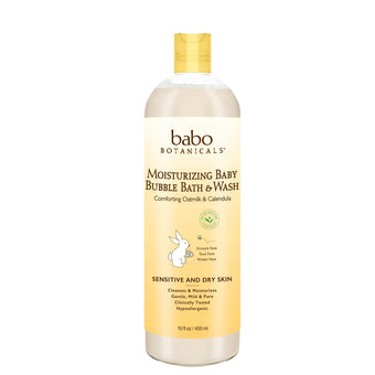 Babo Botanicals-Moisturizing Bubble Bath, Wash & Shampoo-