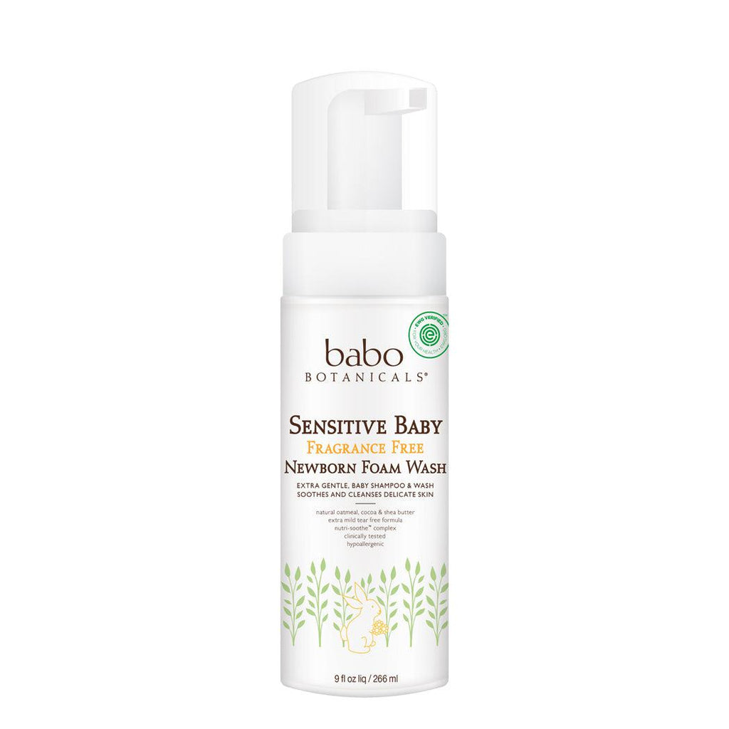Babo Botanicals-Sensitive Baby Fragrance Free Newborn Foam Wash-