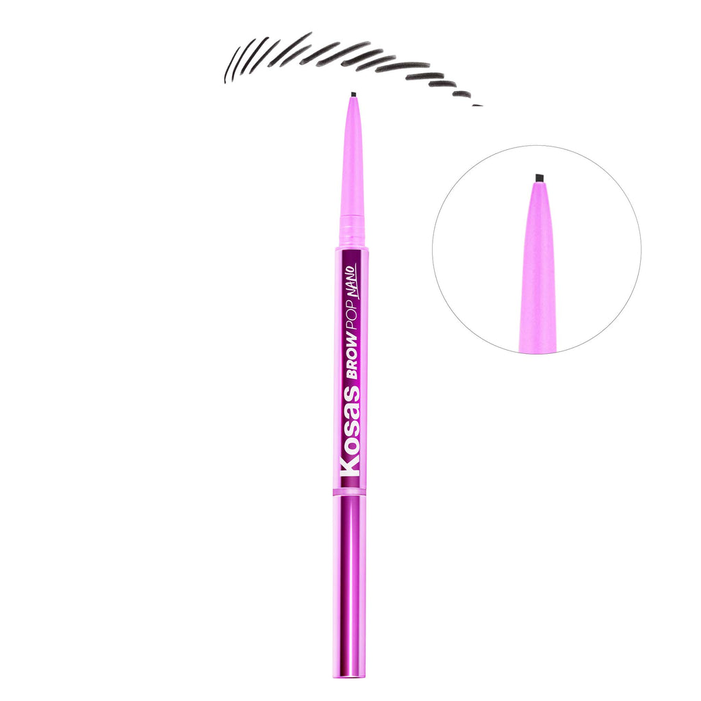 Brow Pop Nano Ultra-Fine Detailing Pencil - Makeup - Kosas - BlackVessel2 - The Detox Market | Black