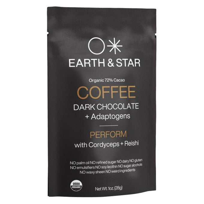Earth & Star-Coffee Dark Chocolate + Functional Mushroom Extracts-