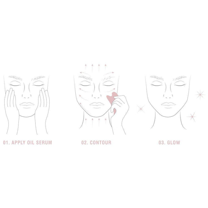 Odacite-Crystal Contour Gua Sha Rose Quartz-