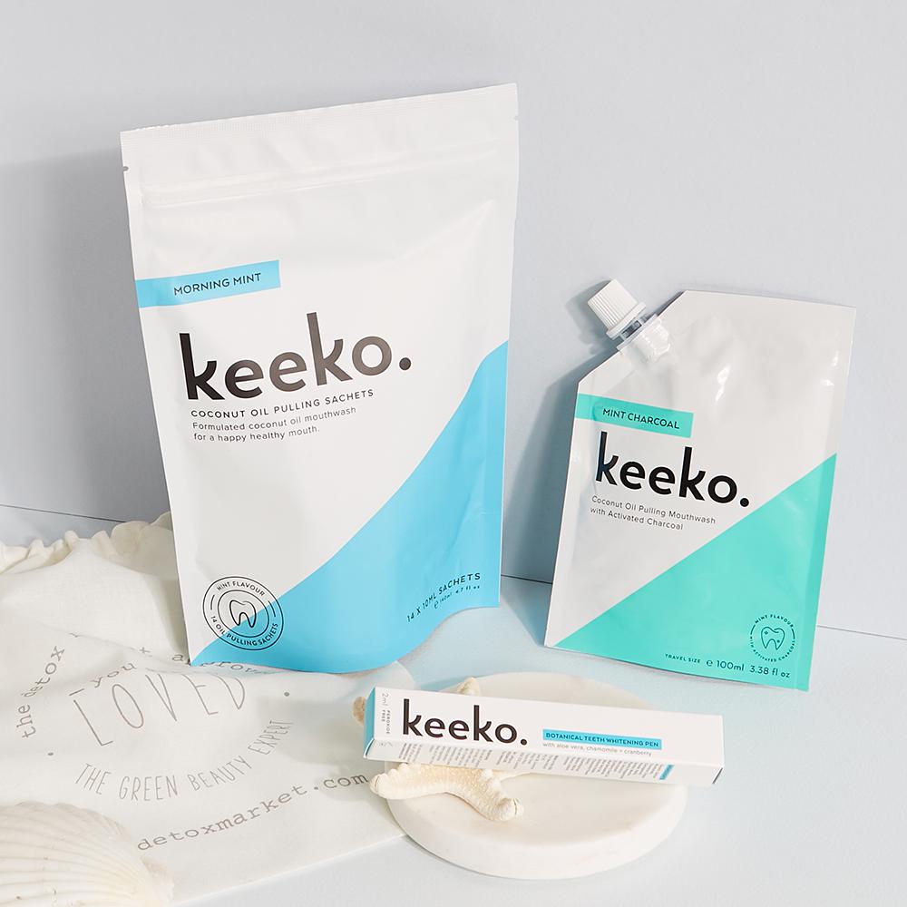 Keeko-Morning Mint Oil Pulling Sachets-